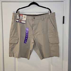 Copper & Oak Venture Ripstop Cargo Shorts Size 40 Inseam 10" Tan Flex Waist